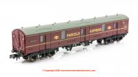 374-130Z Graham Farish BR Mk1 GUV number E86247 in BR Maroon livery with Parcels Express branding